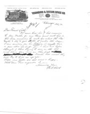 Handwritten correspondence concerning the lake taxes and dam. 