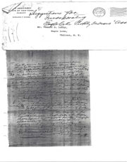 Handwritten correspondence regarding ELPOA incorporation. 