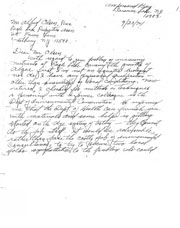 Handwritten correspondence regarding algae growth, dye testing, and advice.