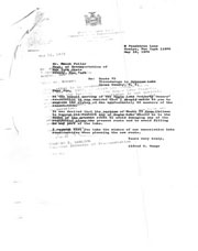 Correspondence concerning construction of a new Route 73. 