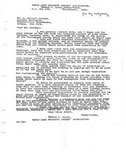 Correspondence concerning the fish survey of Eagle Lake.
