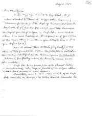 Handwritten correspondence regarding algae growth in the lake.