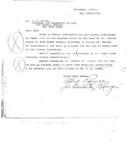 Correspondence regarding approval to begin a state Supreme Court lawsuit for the old dam removal.