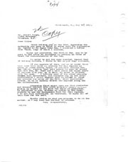 Correspondence regarding spillway dam lawsuit and collection of retainer fee.