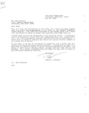 Correspondence regarding July meeting attendance and 