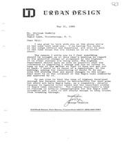 Correspondence regarding possible Route 74 construction.