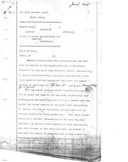 Draft affidavit of dam lawsuit.