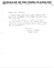 Correspondence regarding check payments.