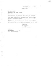 Correspondence regarding paid members list. 