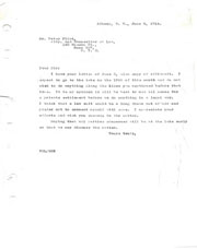 Correspondence regarding opposition to the dam lawsuit.