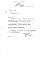 Correspondence regarding dam lawsuit affidavit and concern with the lawsuit.