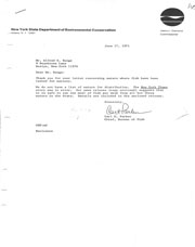 Correspondence regarding NY Times article of mercury levels in fish and correction of article error.