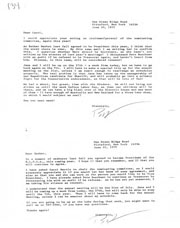 Multiple letters of correspondence regarding ELPOA officer recommendations, property ownership, and annual meeting attendance. 