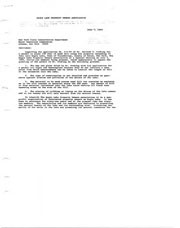 Correspondence regarding formal opposition of Stubing permit and resolution reasons.