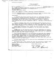 Correspondence to NYS Dept. of Transportation regarding the hearing for alternate routes of Route 73.