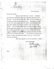 Correspondence regarding water levels and rebuilding of dam.