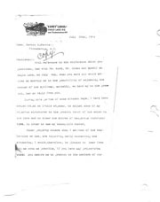 Correspondence regarding spillway and water level status.