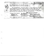 Membership application.