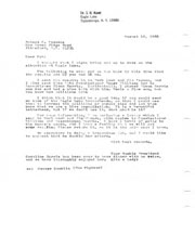 Correspondence regarding vote results.