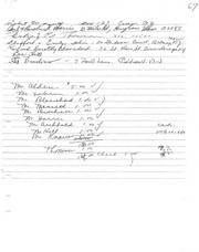 List of member addresses and due payments.