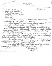 Correspondence regarding zoning laws.