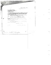 Donation letter from ELPOA for fire pump at Blanchard camp.