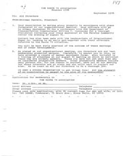 Route 74 Association letter outlining attendance of NYS Department of Transportation conference and member enrollment forms.