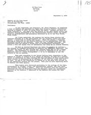 Correspondence to Ticonderoga Town Board regarding purpose of ELPOA annual picnic, topics of discussion, Belkevich mobile home violations, and Adirondack Park Agency intervention. 