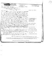 Handwritten correspondence regarding the Farmer's Loan and Trust correspondence and application for reconstruction of the dam.