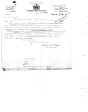 Corrrespondence from the Conservation Commission, Fish Culturist regarding Brown Trout stocking.