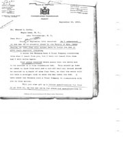 Correspondence regarding Harris dam, letters to Farmers Loan and Trust, and specifications/plans for new dam.