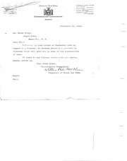 Correspondence from the Conservation Commission regarding fishway pamphlet.