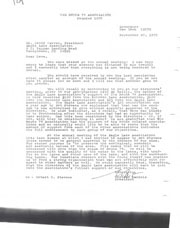 Correspondence Route 74 Association newsletter, ELPOA support, and donations.