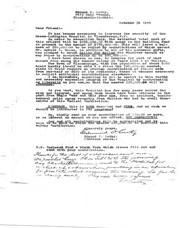 Hospital of Ticonderoga fundraising letter. 