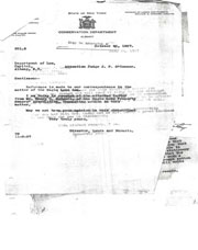 Correspondence regarding Eagle Lake dam and request of action from Rodgers.
