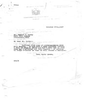 Correspondence regarding Howard correspondence.