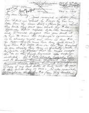 Handwritten correspondence regarding expenses and payments