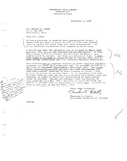 Correspondence regarding minnow and whitefish population.