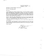 Correspondence regarding unidentified Eagle Lake vegetation.
