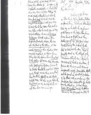 Handwritten correspondence regarding dam restoration and litigation communications/expenses.