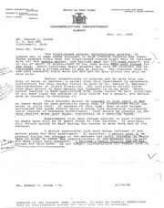 Correspondence regarding minnow stocking.