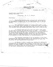 Correspondence regarding dam construction and land ownership.
