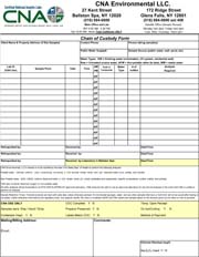 CNA Environmental Chain of Custody