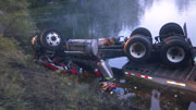 Ti Fire Truck in Lake
