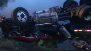 Ti Fire Truck in Lake