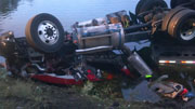 Ti Fire Truck in Lake