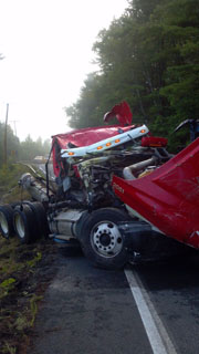 Ti Fire Truck in Lake