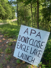2023 Boat Launch Closing Protest Signs 